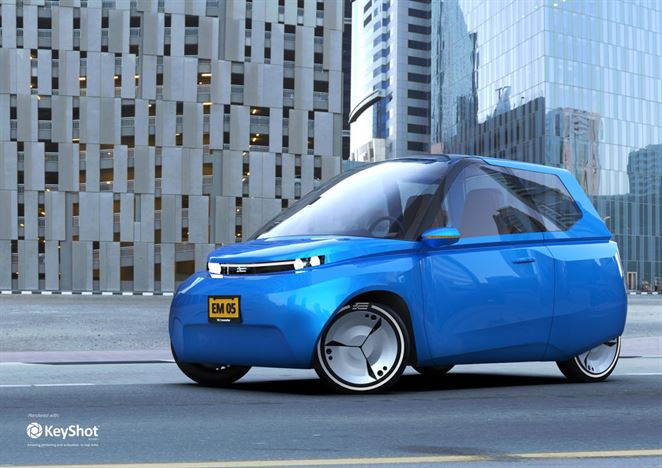 Recyklovateľný elektromobil skončí po doslúžení v kompostárni
