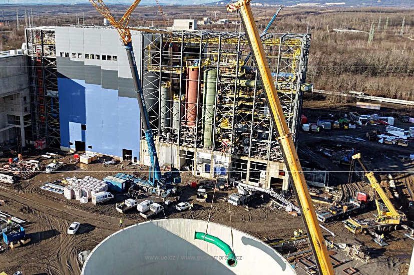 Výstavba ZEVO Komořany finišuje. Teplo z odpadu poslúži 30-tisíc obyvateľom