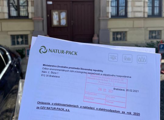 NATUR-PACK úspešne podal ohlásenia za viac ako 7 800 klientov